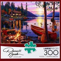 Buffalo Games Darrell Bush Canoe Lake Large Pieces Puzzle