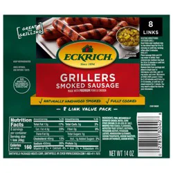 Eckrich Smoked Sausage Grillers, 14 oz