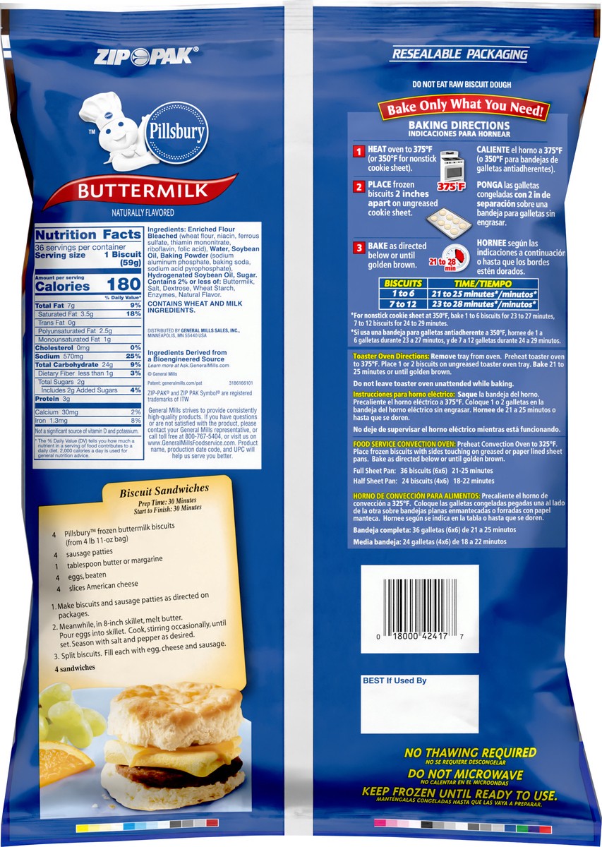 slide 6 of 13, Pillsbury Buttermilk Biscuits, 36CT, 36 ct
