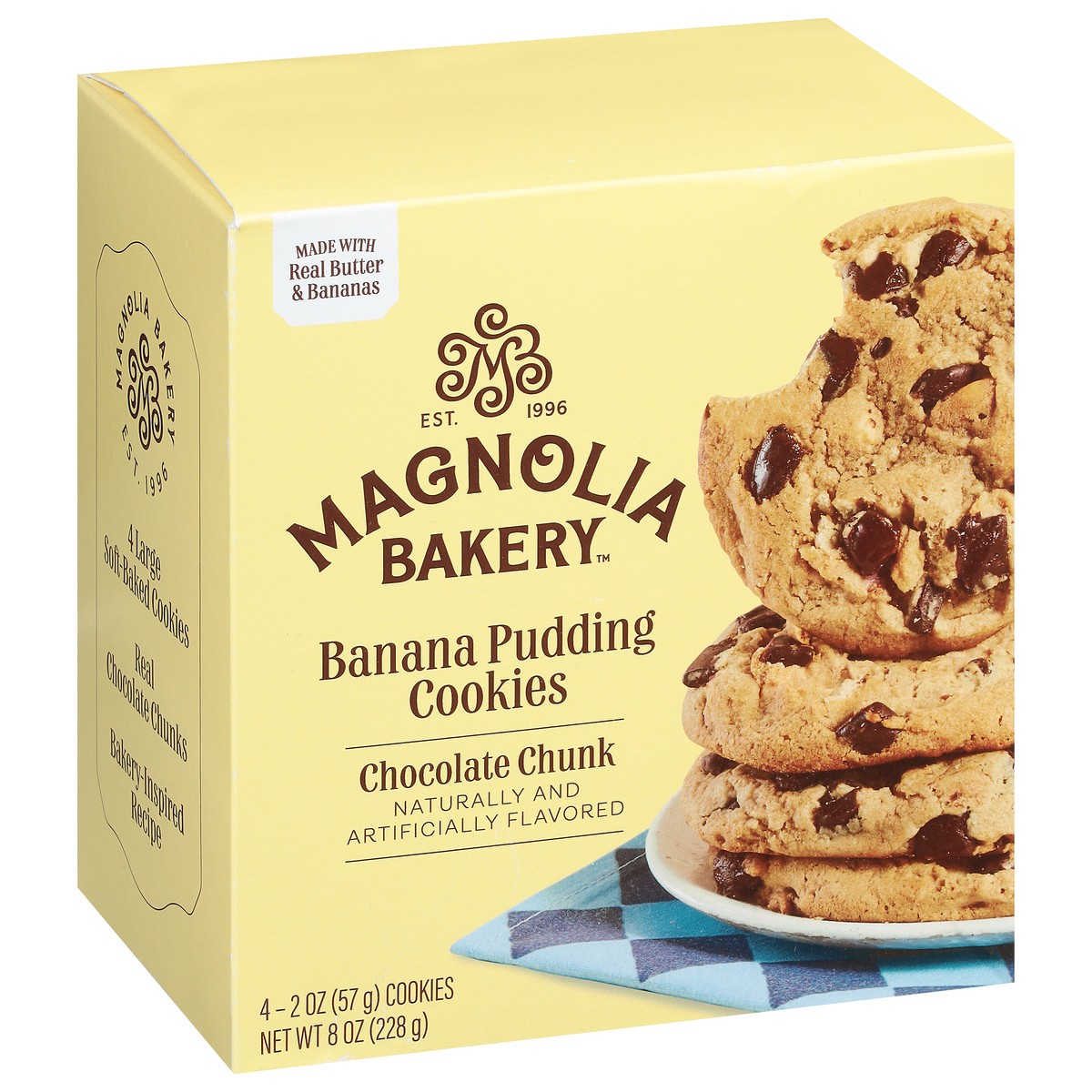 slide 5 of 9, Magnolia Bakery Chocolate Chunk Banana Pudding Cookies 4 - 2 oz Cookies, 4 ct