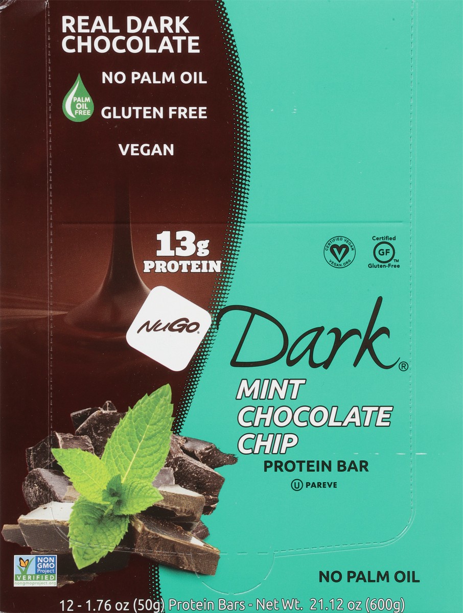 slide 2 of 9, Nugo Choc Chip Mint Chocolate Bar, 1.76 oz