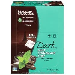 NuGo Dark Mint Chocolate Chip Protein Bar 12 ea