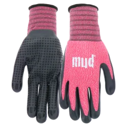 Mud Nitrile Dot Gloves - Palm Watermelon
