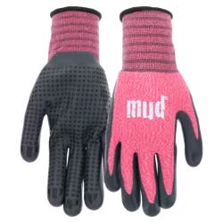 Mud Nitrile Dot Gloves - Palm Watermelon