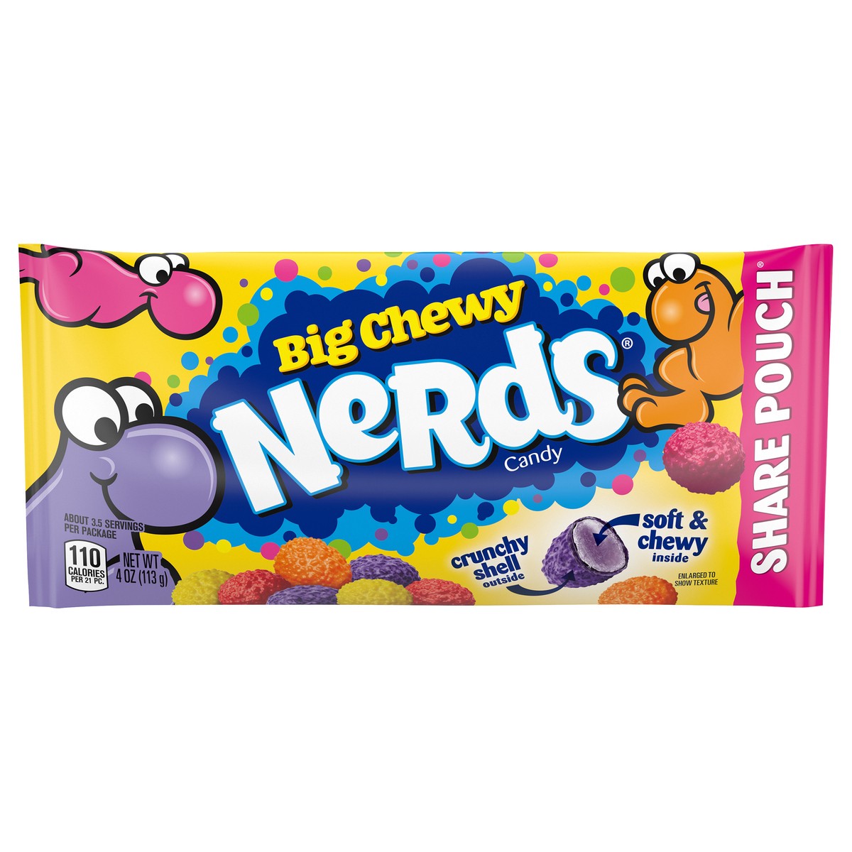 slide 1 of 11, Nerds Big Chewy Candy Share Pouch 142898 4 oz, 4 oz