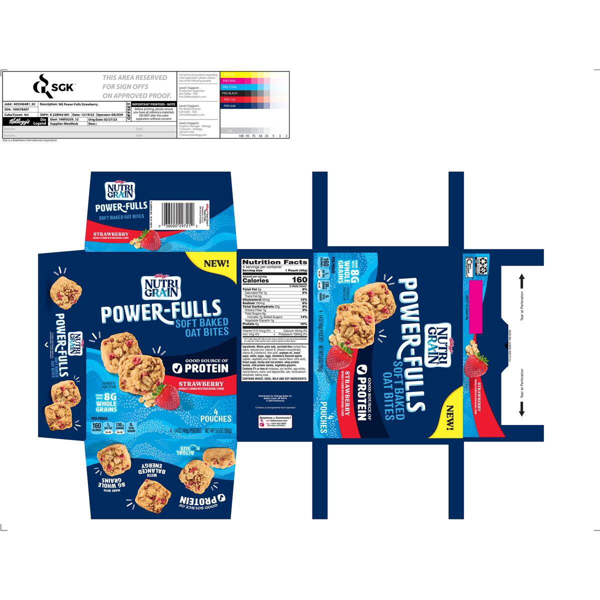 slide 14 of 14, Nutrigrain Nutri-Grain Cereal Bars Strawberry 5.6oz, 5.6 oz