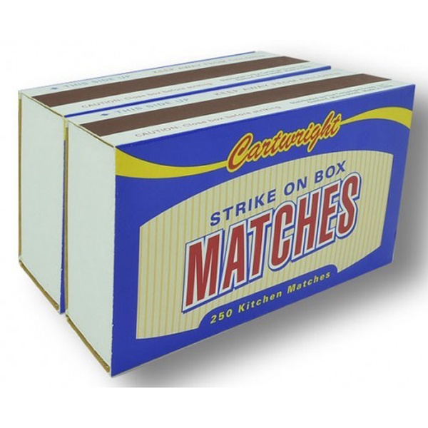 slide 1 of 1, Cartwright Safety Match Strike On Box, 250 ct