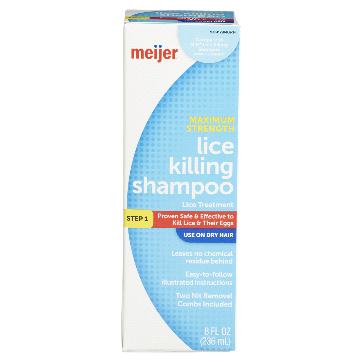 slide 1 of 29, Meijer Lice Killing Shampoo Treatment, 8 oz