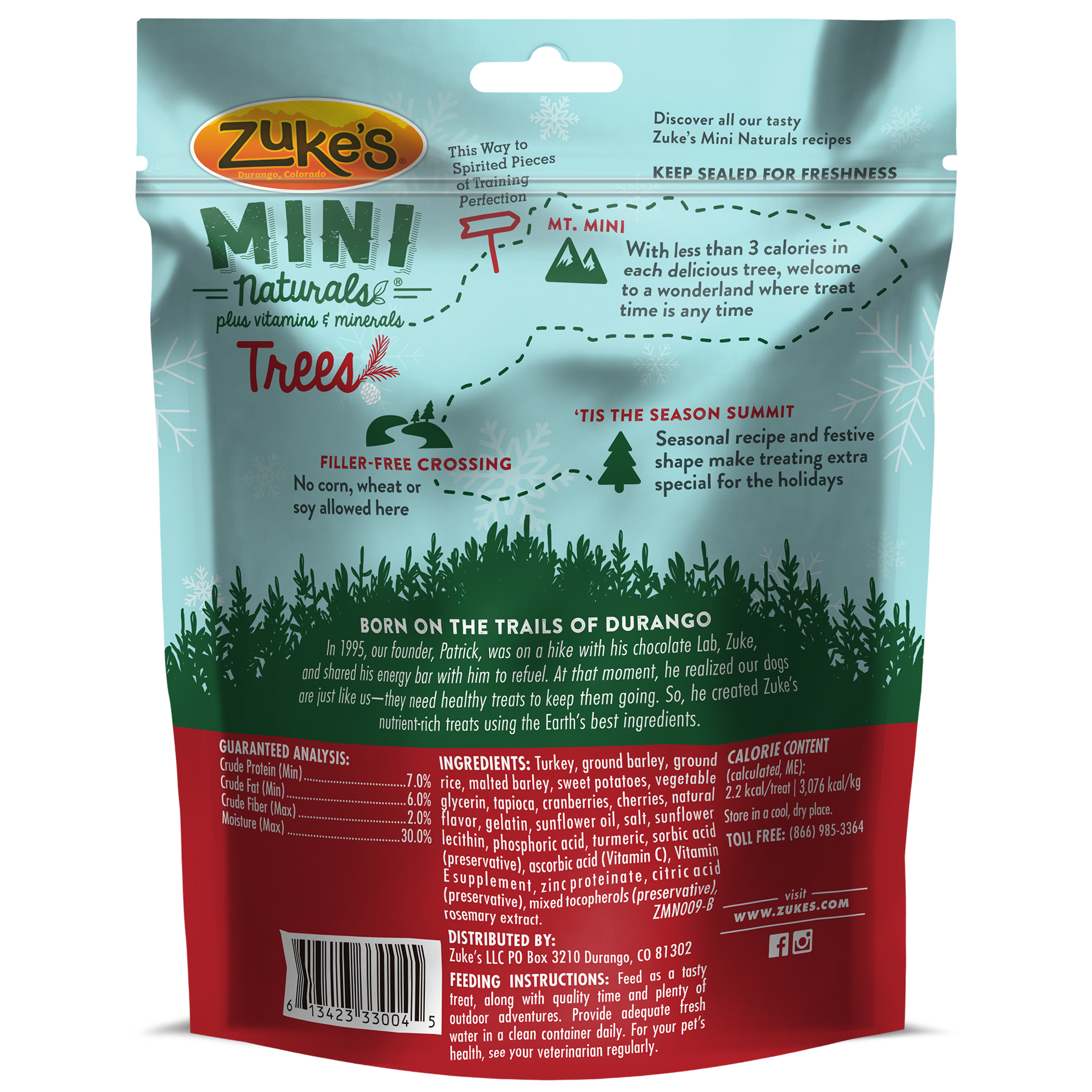 slide 2 of 5, Zuke's Zuke’s Mini Naturals Dog Training Treats for Dogs of All Sizes, Pet Treats made with Real Turkey and Cranberry, 5 oz. Resealable Pouch - 5 oz. Bag, 5 oz