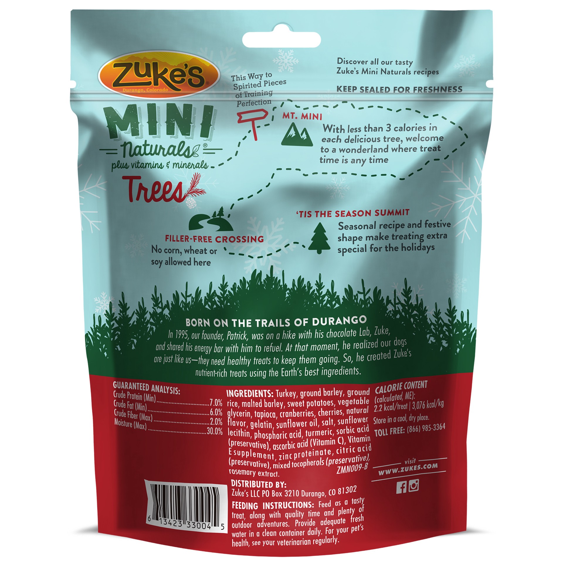 slide 3 of 5, Zuke's Zuke’s Mini Naturals Dog Training Treats for Dogs of All Sizes, Pet Treats made with Real Turkey and Cranberry, 5 oz. Resealable Pouch - 5 oz. Bag, 5 oz