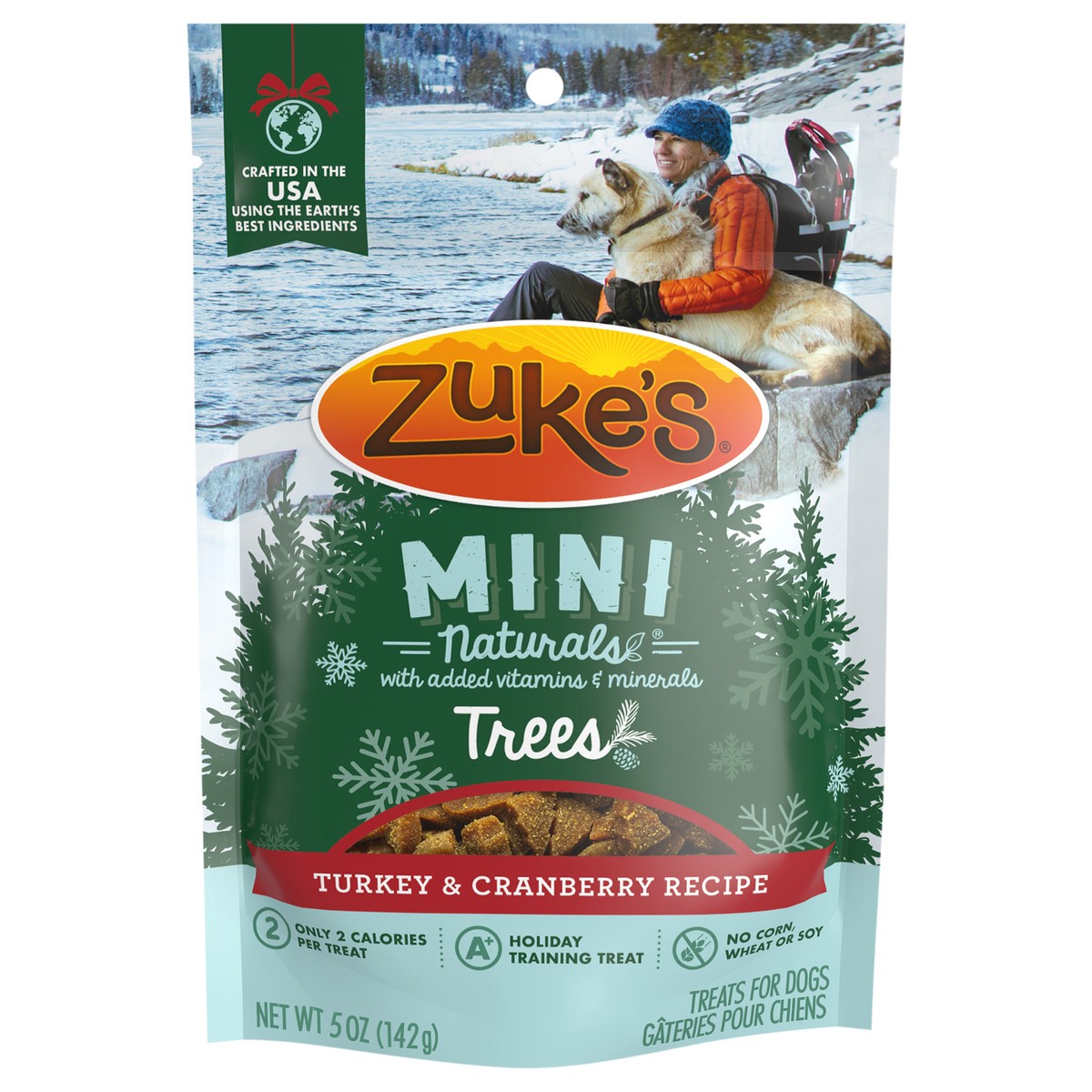 slide 1 of 5, Zuke's Zuke’s Mini Naturals Dog Training Treats for Dogs of All Sizes, Pet Treats made with Real Turkey and Cranberry, 5 oz. Resealable Pouch - 5 oz. Bag, 5 oz