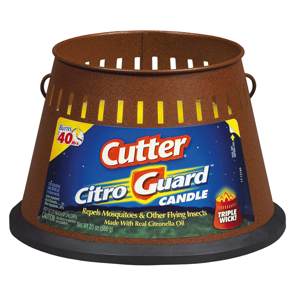 slide 1 of 1, Cutter Citro Guard 40-Hour Insect Repellent Candle, 20 oz