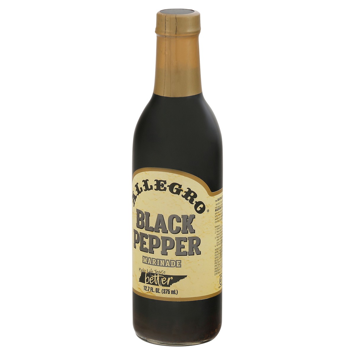 slide 5 of 9, Allegro Black Pepper Marinade 12.7 fl oz, 12.7 fl oz