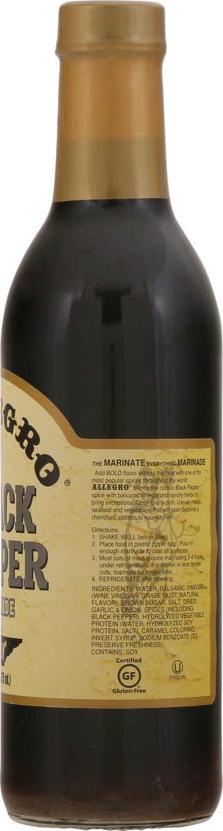 slide 4 of 9, Allegro Black Pepper Marinade 12.7 fl oz, 12.7 fl oz