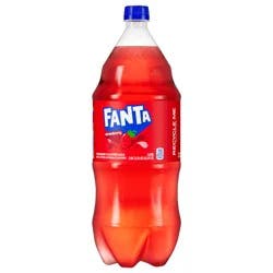 Fanta Strawberry Soda Fruit Flavored Soft Drink, 2 Liters