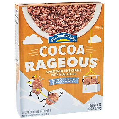 slide 1 of 1, Hill Country Fare Cocoa Rageous Cereal, 11 oz