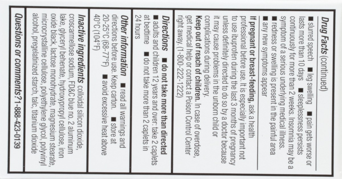 slide 2 of 9, TopCare Ibuprofen Pm 200 Mg Pain Reliever (nsaid) & Diphenhydramine Citrate 38 Mg Nighttime Sleep-aid Coated Caplets, 80 ct