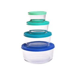 Sedanos Round Glass Cont. Set 4pc