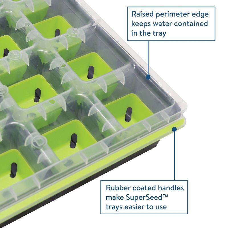 slide 5 of 7, Burpee Superseed Pop-Out Reusable Seed Starting Tray, 1 ct