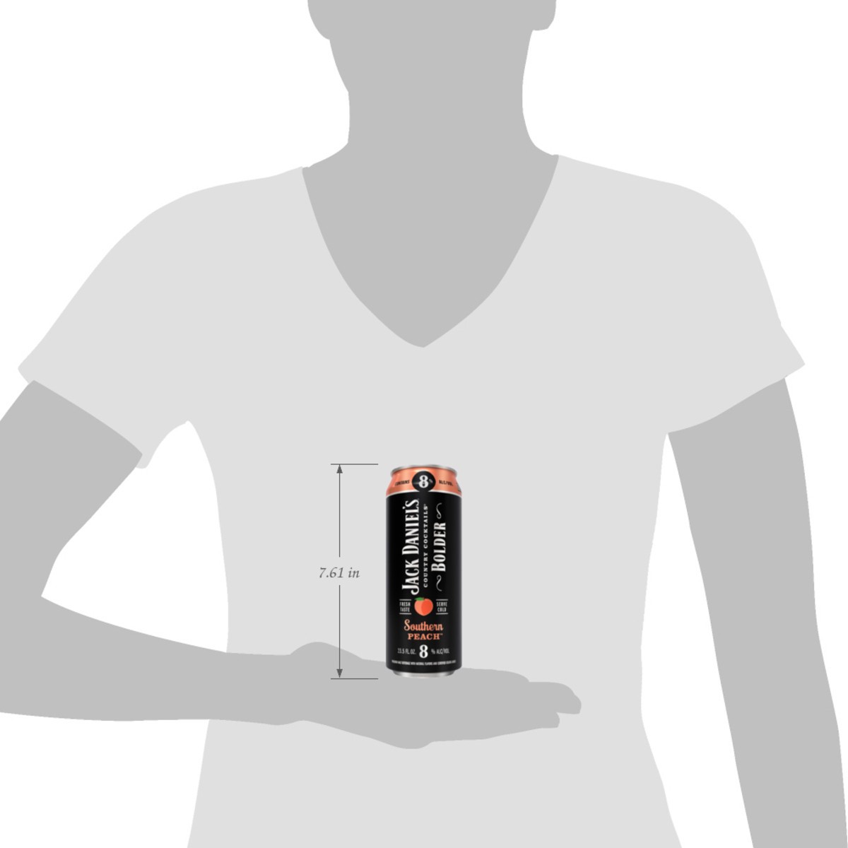 slide 3 of 6, Jack Daniel's Country Cocktails Bolder Southern Peach 23.5 Oz Can, 23 oz