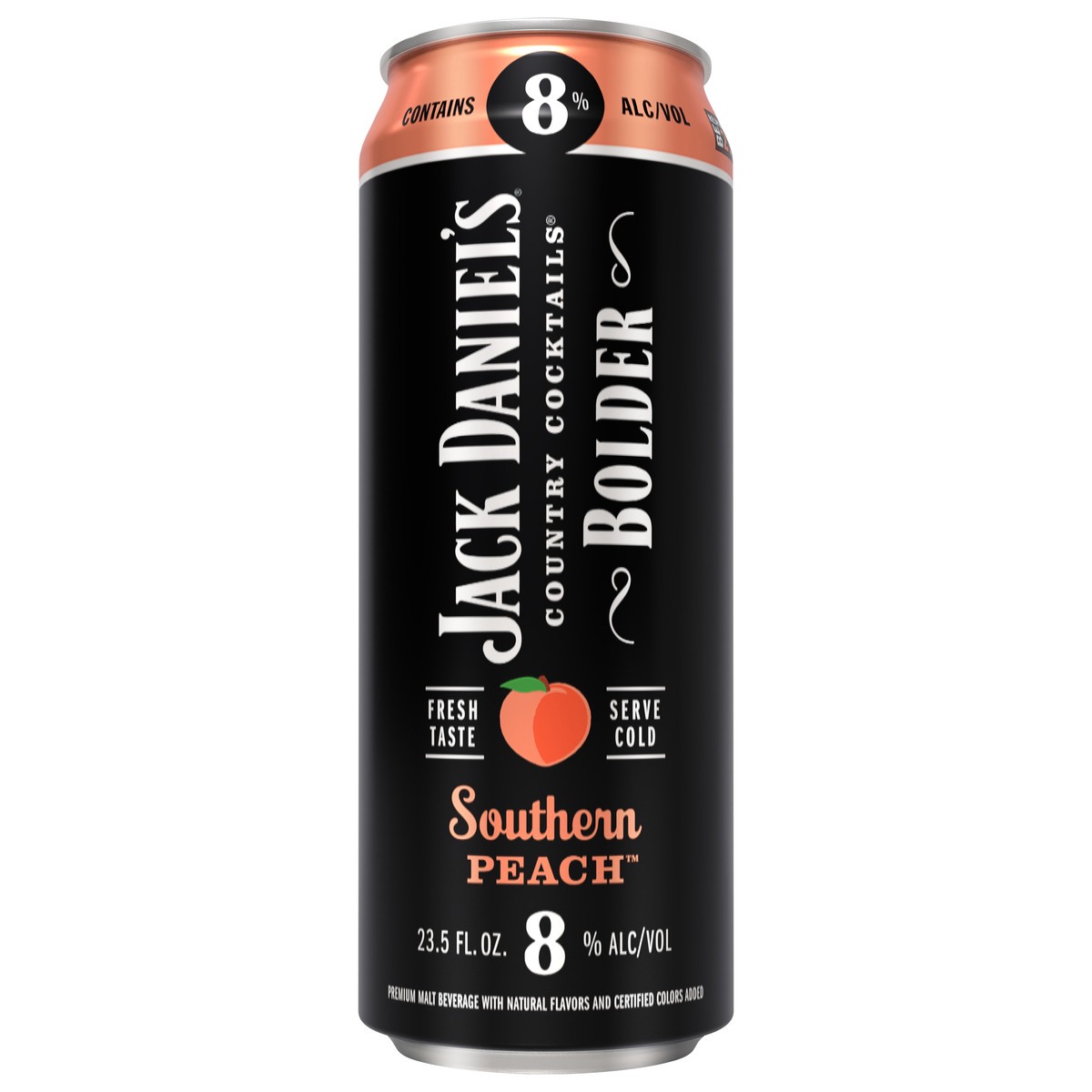slide 2 of 6, Jack Daniel's Country Cocktails Bolder Southern Peach 23.5 Oz Can, 23 oz