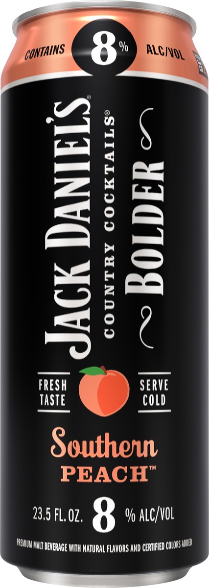 slide 4 of 6, Jack Daniel's Country Cocktails Bolder Southern Peach 23.5 Oz Can, 23 oz