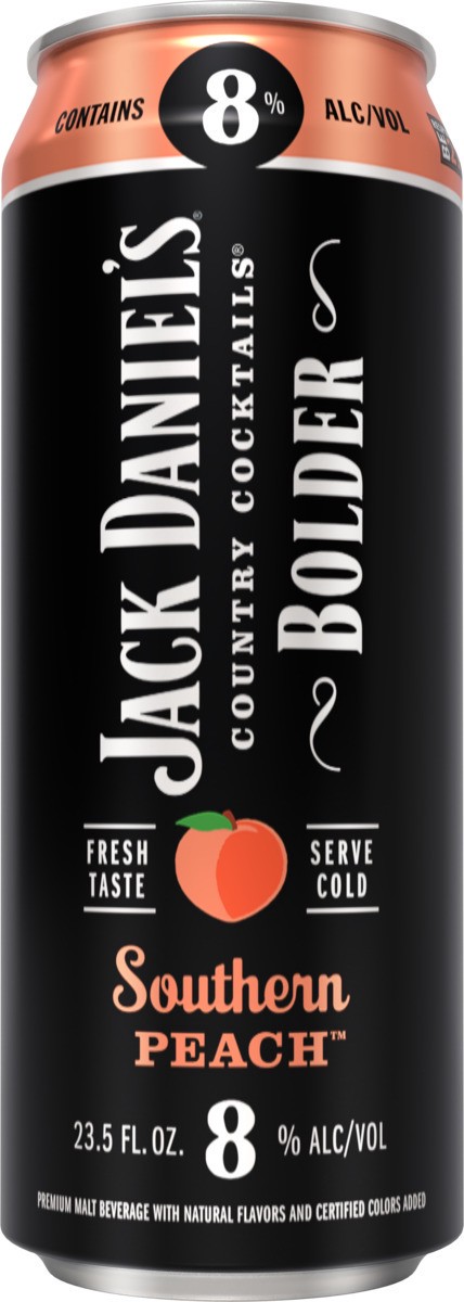 slide 1 of 6, Jack Daniel's Country Cocktails Bolder Southern Peach 23.5 Oz Can, 23 oz