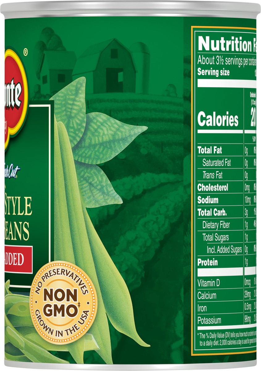 slide 2 of 7, Del Monte No Salt Added French Style Green Beans, 14.5 oz Can, 14.5 oz