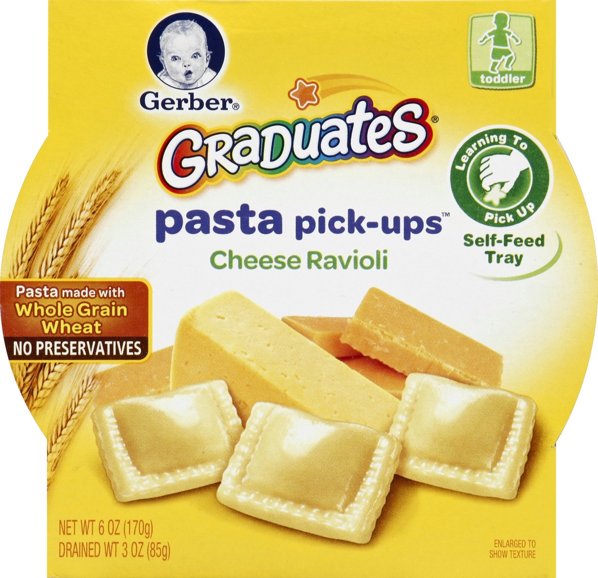 slide 4 of 5, Gerber Cheese Ravioli Pasta Pick Up, 6 oz