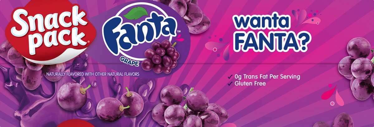 slide 9 of 10, Snack Pack Fanta Grape Juicy Gels 6 ea, 6 ct