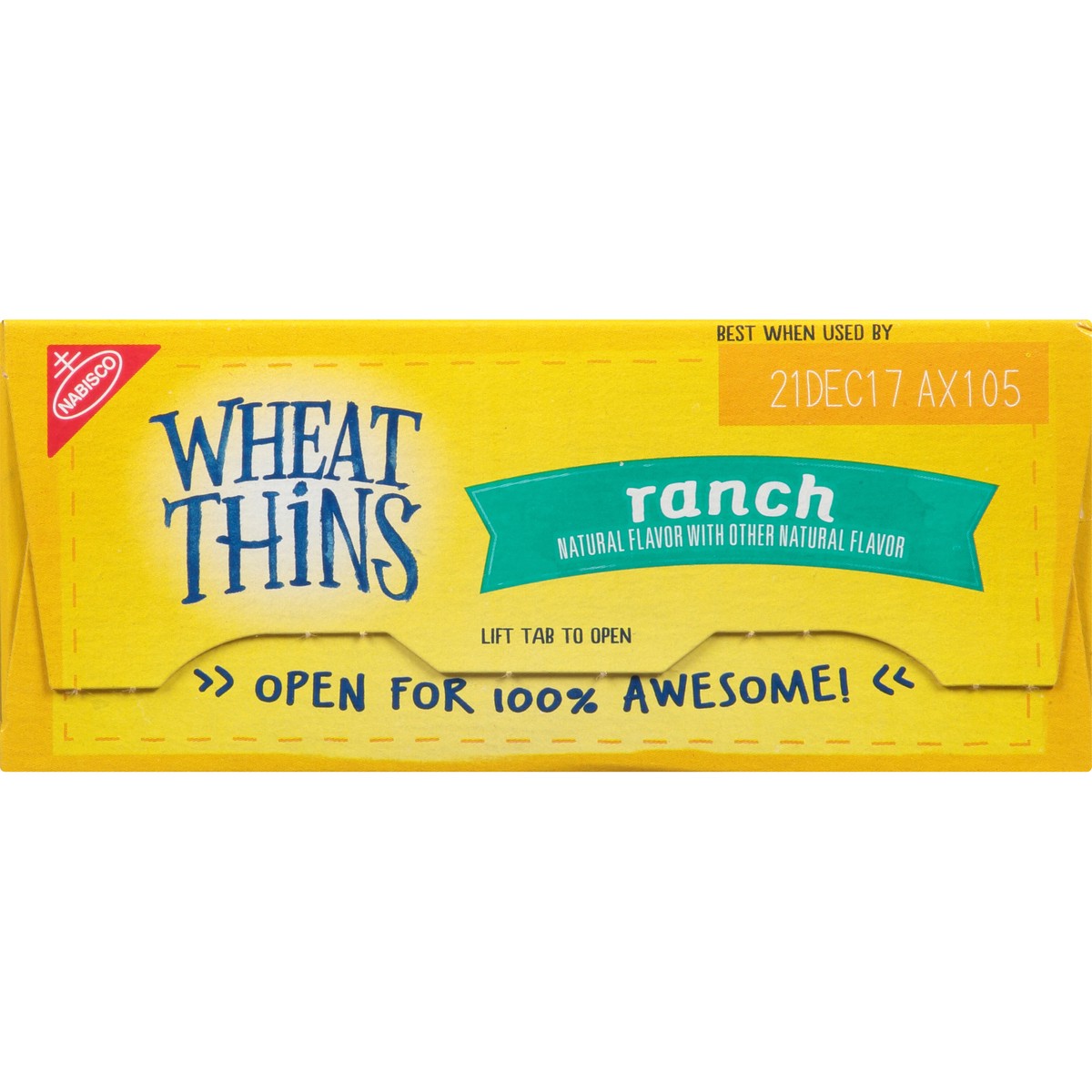 slide 2 of 14, Wheat Thins Ranch Whole Grain Wheat Crackers, 9 oz, 0.56 lb