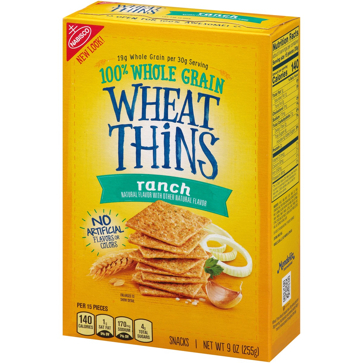 slide 12 of 14, Wheat Thins Ranch Whole Grain Wheat Crackers, 9 oz, 0.56 lb