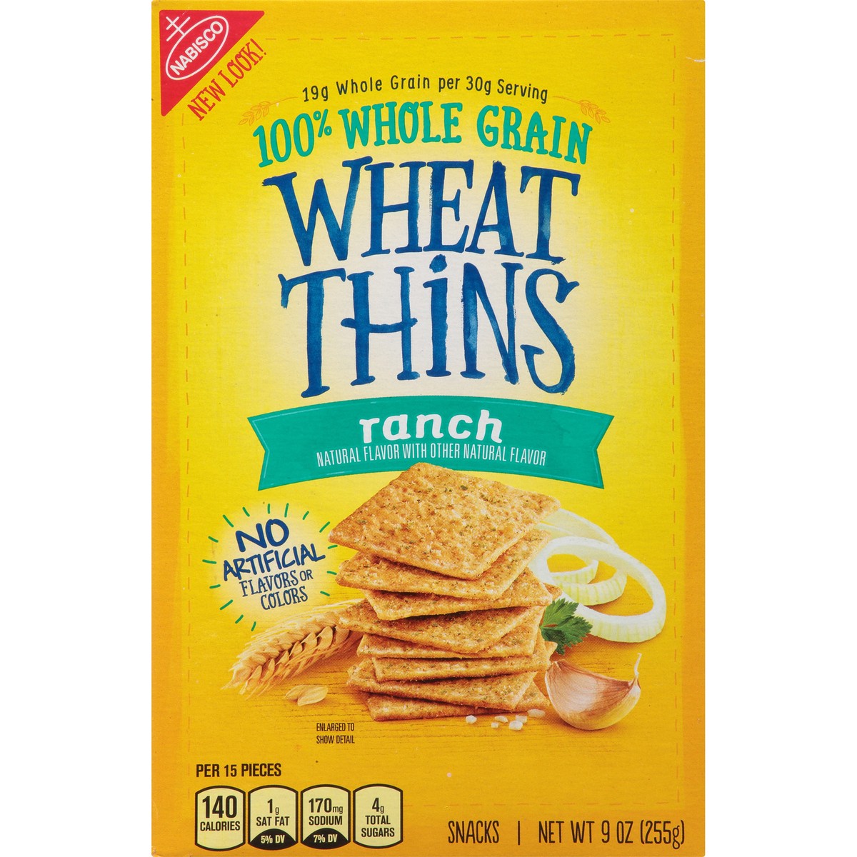 slide 7 of 14, Wheat Thins Ranch Whole Grain Wheat Crackers, 9 oz, 0.56 lb