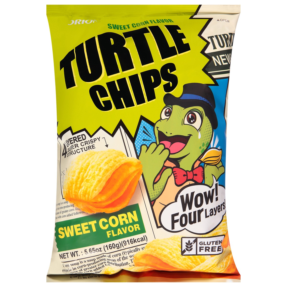 slide 7 of 14, Orion Sweet Corn Flavor Turtle Chips 5.65 oz, 1 ct