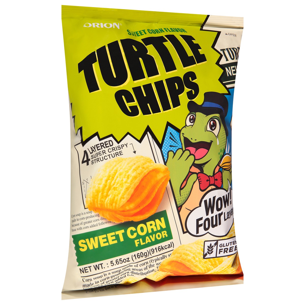 slide 4 of 14, Orion Sweet Corn Flavor Turtle Chips 5.65 oz, 1 ct