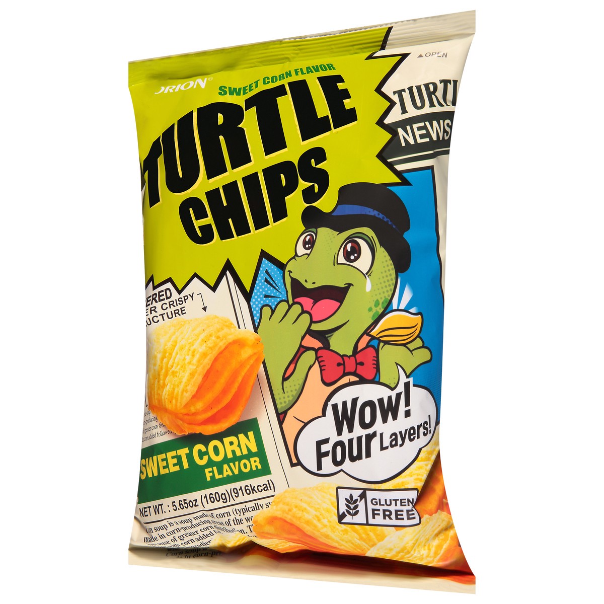 slide 12 of 14, Orion Sweet Corn Flavor Turtle Chips 5.65 oz, 1 ct