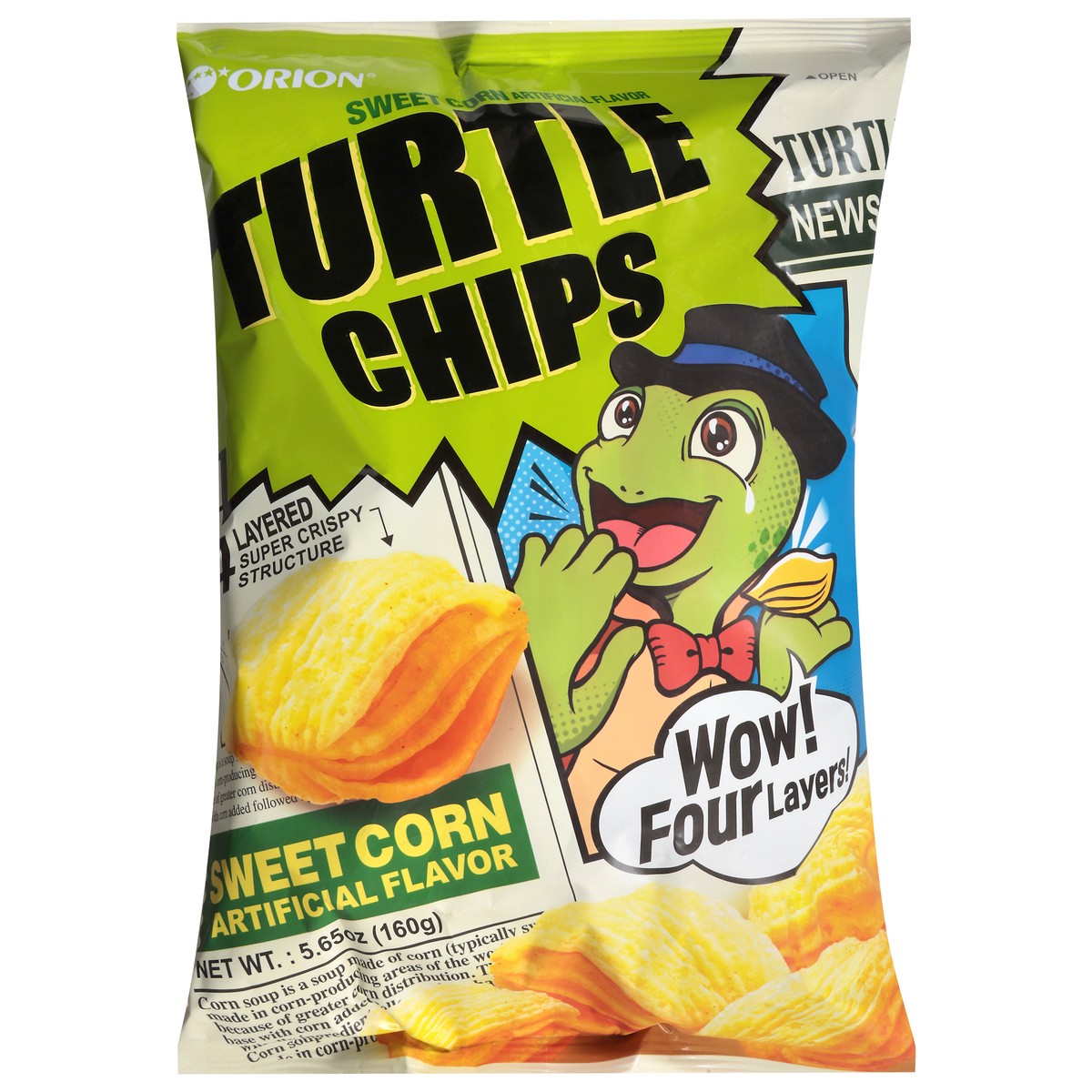 slide 1 of 14, Orion Sweet Corn Artificial Flavor Turtle Chips 5.65 oz, 5.65 oz