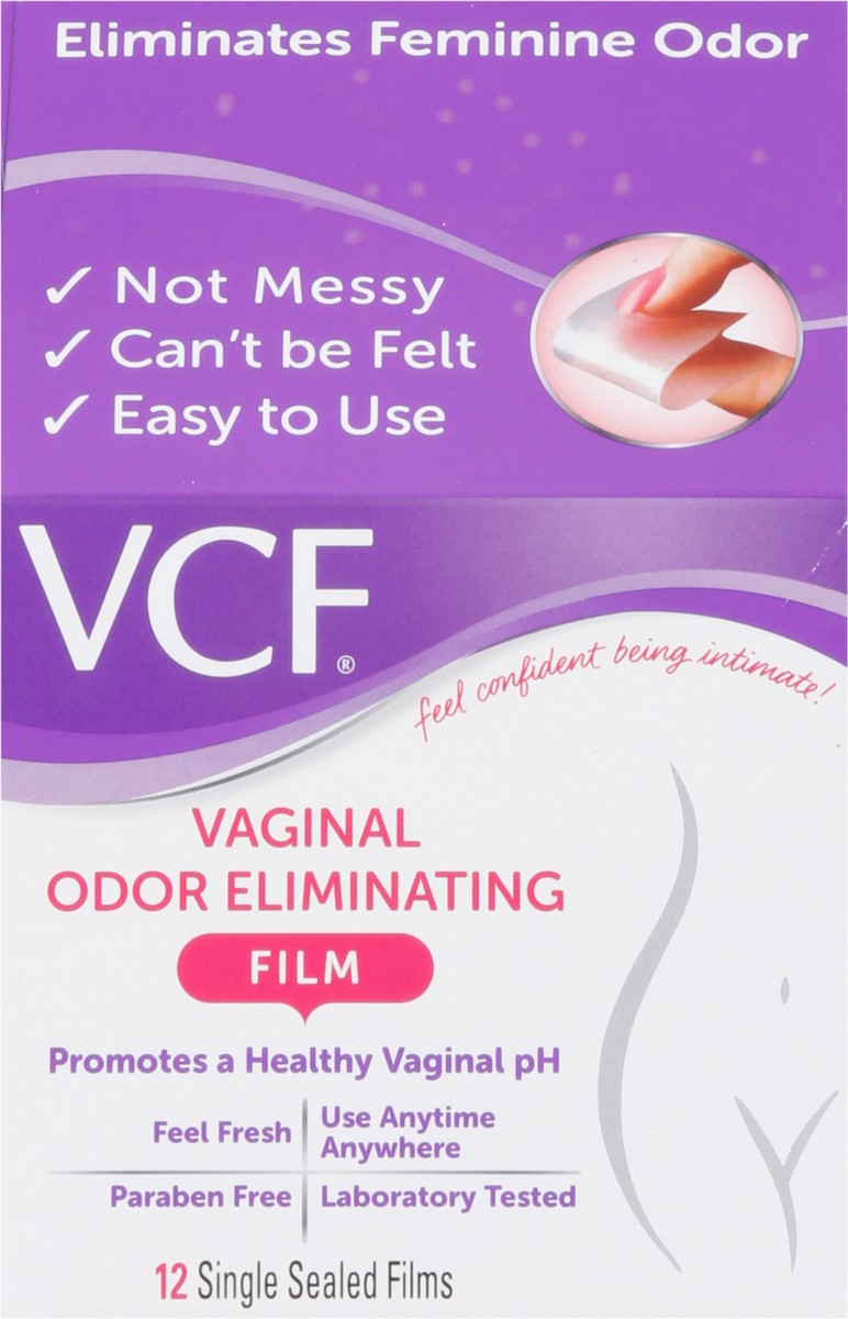 slide 9 of 13, VCF Vaginal Odor Eliminating Films 12 ea, 12 ct