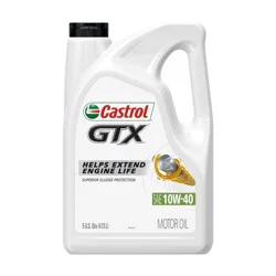 Castrol GTX 10W-40 Conventional Motor Oil, 5 Quarts