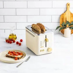 Hy-Vee Seasons 2 Slice Digital Toaster In Linen