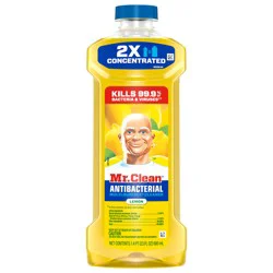 Mr. Clean Antibacterial All Purpose Cleaner, Floor Cleaner for Mopping, Cleaning Liquid, Lemon, 23oz