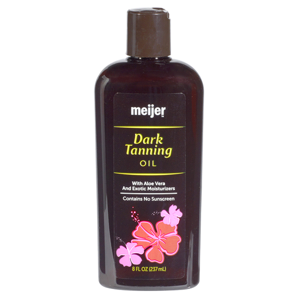 slide 1 of 1, Meijer Dark Tanning Oil, 8 oz