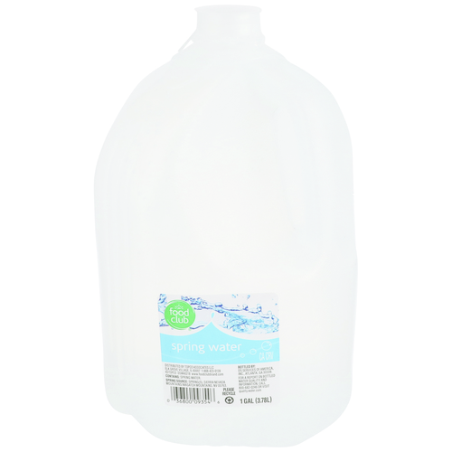 slide 1 of 1, Food Club Spring Water, 128 fl oz