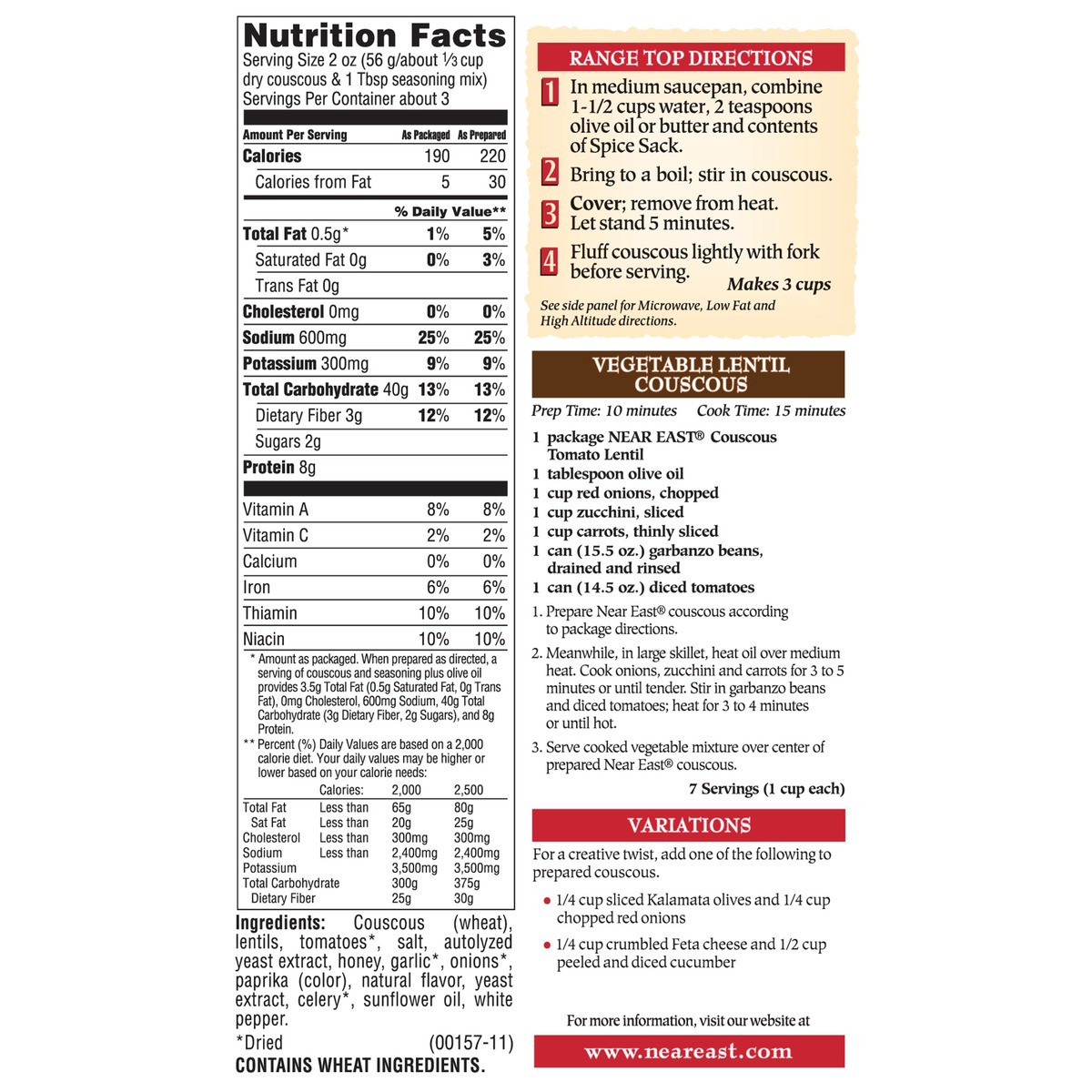 slide 2 of 11, Near East  Rice Mix, 6.1 oz