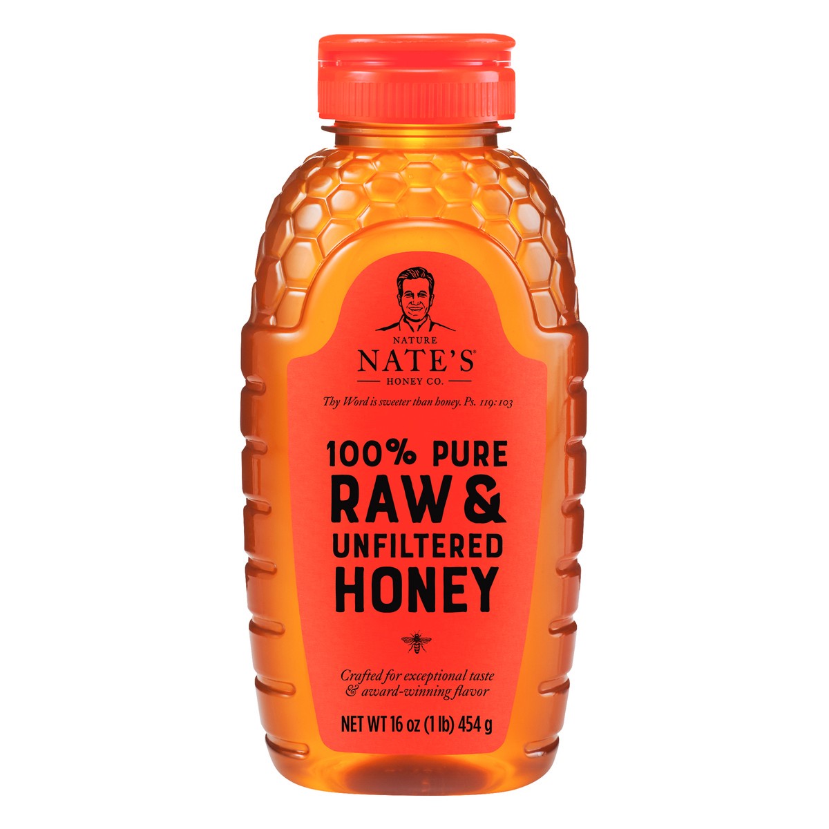 slide 1 of 4, Nature Nate's 100% Pure Raw Unfiltered Honey -, 