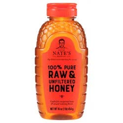 Nature Nate''s 100% Pure, Raw & Unfiltered Honey, 16oz