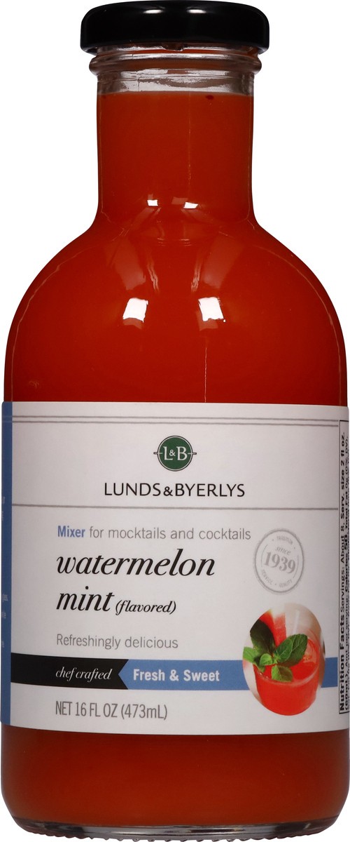 slide 10 of 13, Lunds & Byerlys Watermelon Mint Mixer 16 fl oz, 16 fl oz