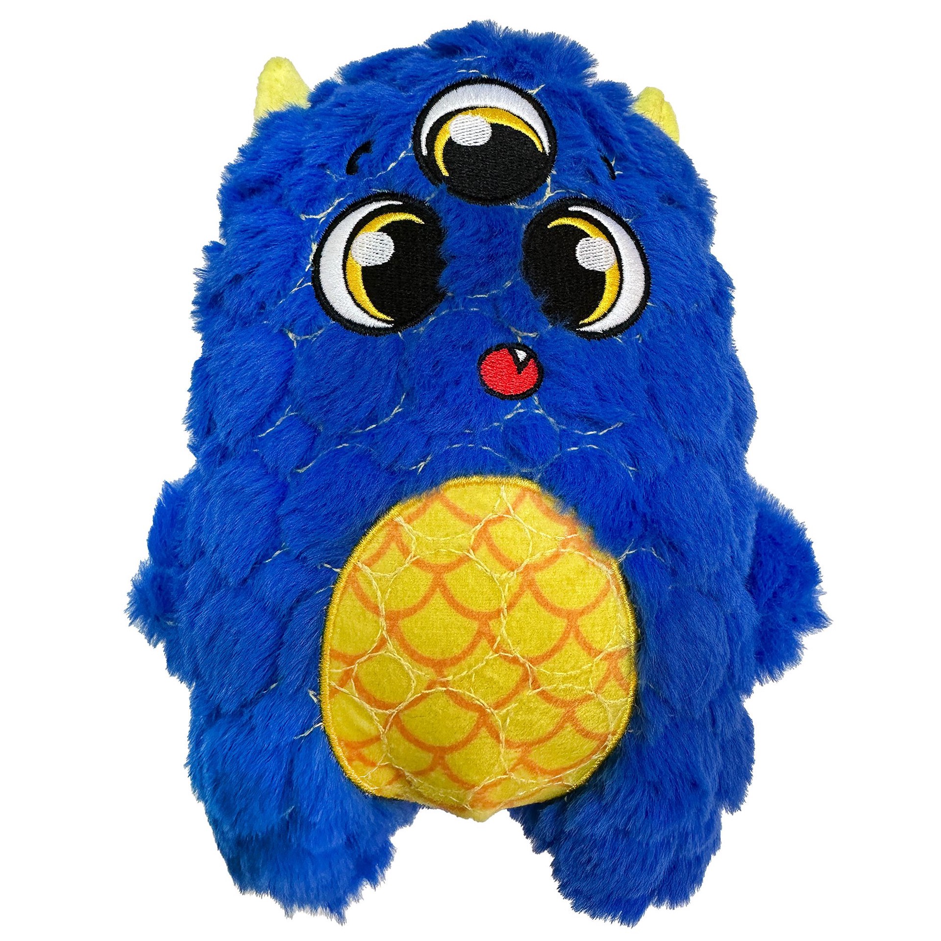 slide 1 of 1, GMason Bite Force Furocious Frank Kevlar Monster Tough Plush Dog Toy, MED