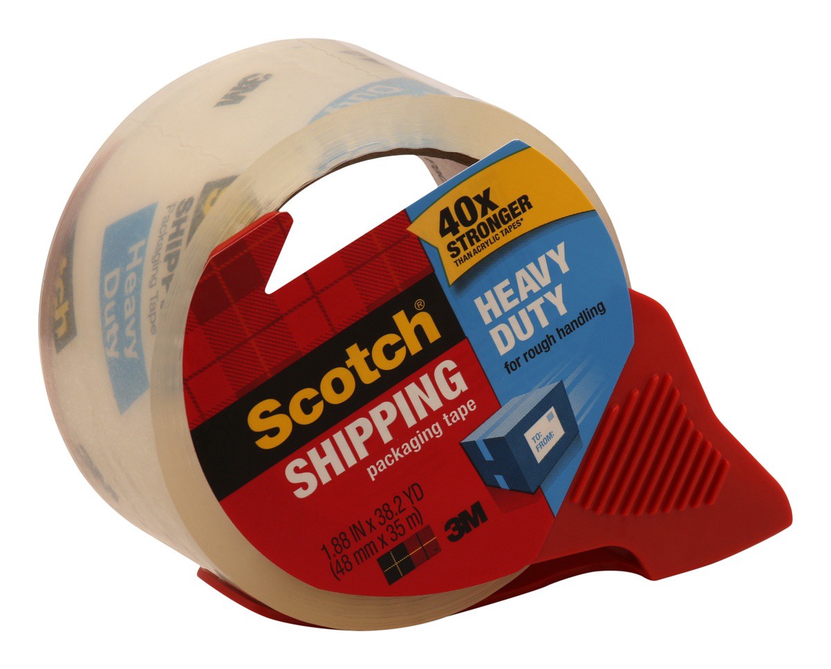 slide 9 of 9, Scotch Heavy Duty Shipping Packaging Tape 1 ea, 1 ea