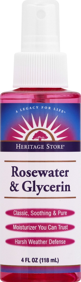 slide 6 of 12, Heritage Store Rosewater & Glycerin 4 oz, 4 oz